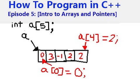How to Program in C++ Episode 5: [Intro to Arrays and Pointers]