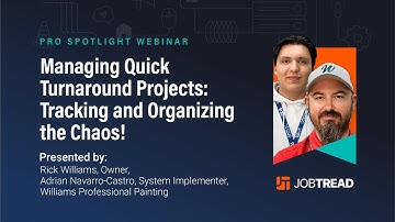JobTread Pro Spotlight: Managing Quick Turnaround Projects: Tracking and Organizing the Chaos!