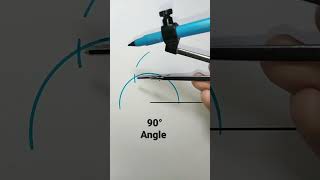 90 degree angle with compass | Golu Bhaiya Maths