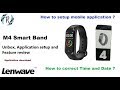 M4 Smart Band (FitPro application) - Unboxing, Setup date/Time, First time setup and feature review