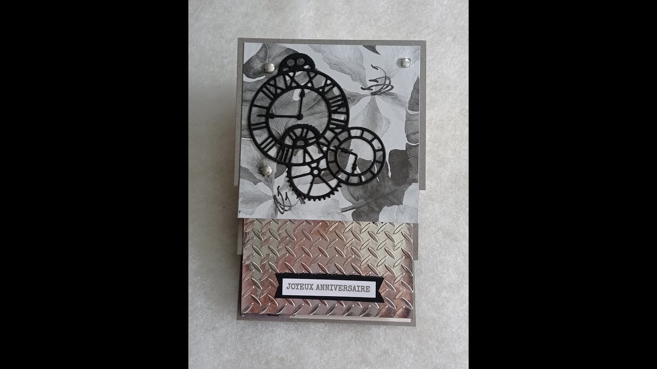 TUTO CARTE ANNIVERSAIRE POUR HOMME #marcelinescrapcrea