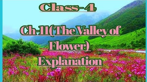 Part-3 Class- 4 Subject-Evs Ch-11(The Valley of Flower)