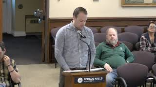 Fergus Falls MN Committee Meeting Of The Whole City Council 4-16-2025