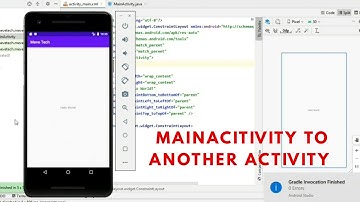 Android Studio - How to go MainActivity To Another Activity