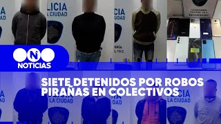 CAZADORES de CELULAR: SIETE DETENIDOS por ROBOS PIRAÑAS en COLECTIVOS - Telefe Noticias