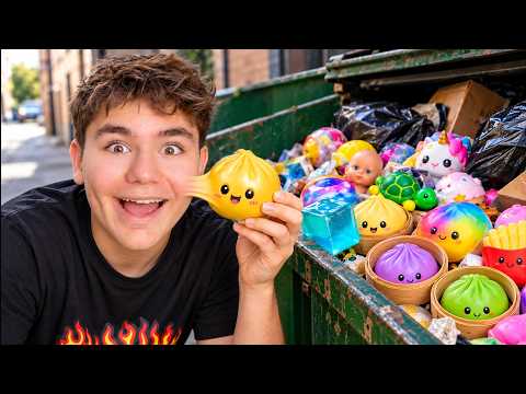 WE FOUND LOST TOYS AND SQUISHIES IN THE TRASH! 😱