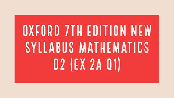 Gradient/slope of a line |Oxford 7th Edition New Syllabus Mathematics D2 (EX 2A Q1) | Study Room