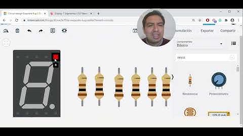 DISPLAY de 7 segmentos - TINKERCAD