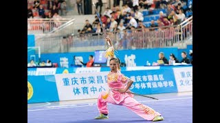 Women's Double Swords 女子双剑 第1名 安徽队 赖晓晓 9.00分 2019年全国武术套路冠军赛(传统项目) wushu kungfu