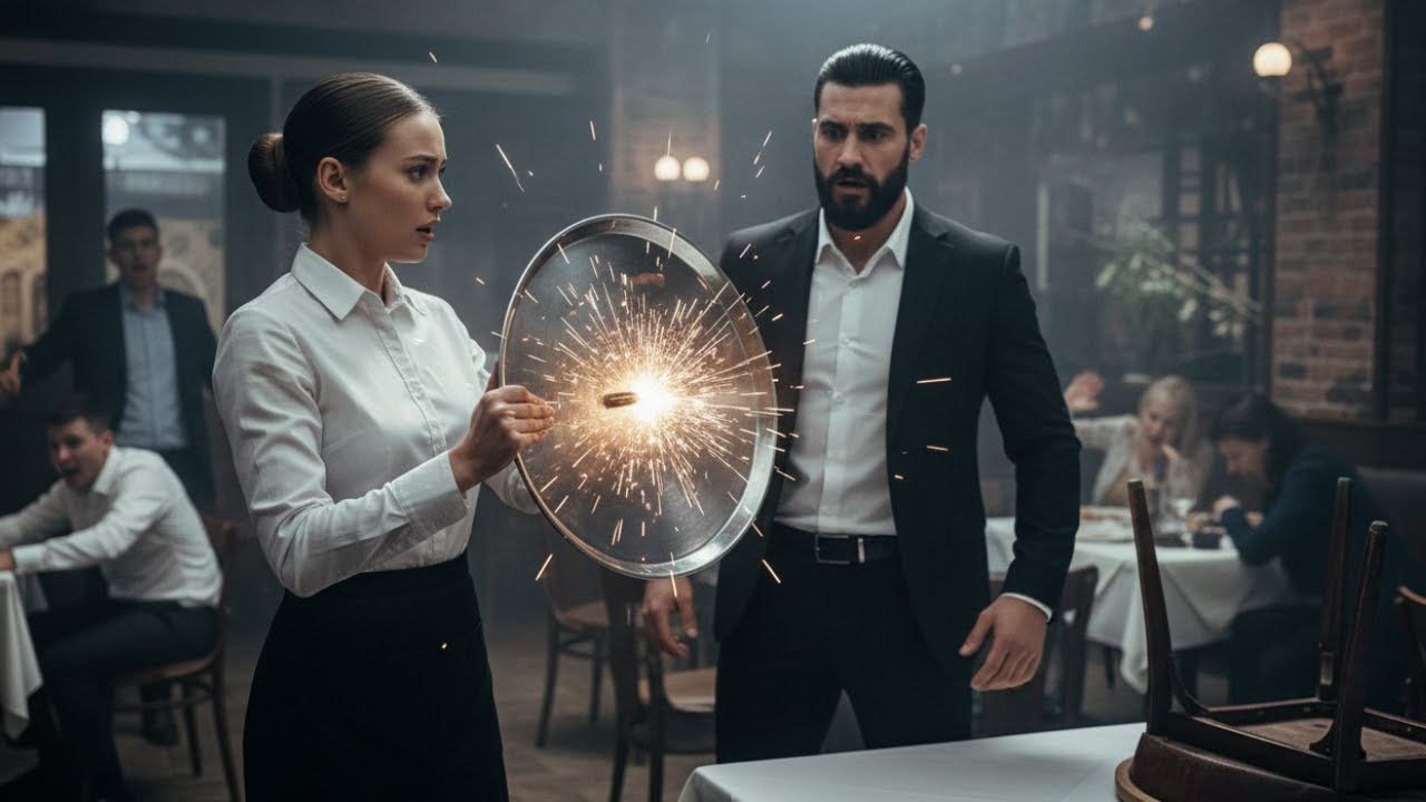 Waitress Used a Metal Tray to Deflect a Bullet—The Mafia Boss Stared in Total Disbelief.