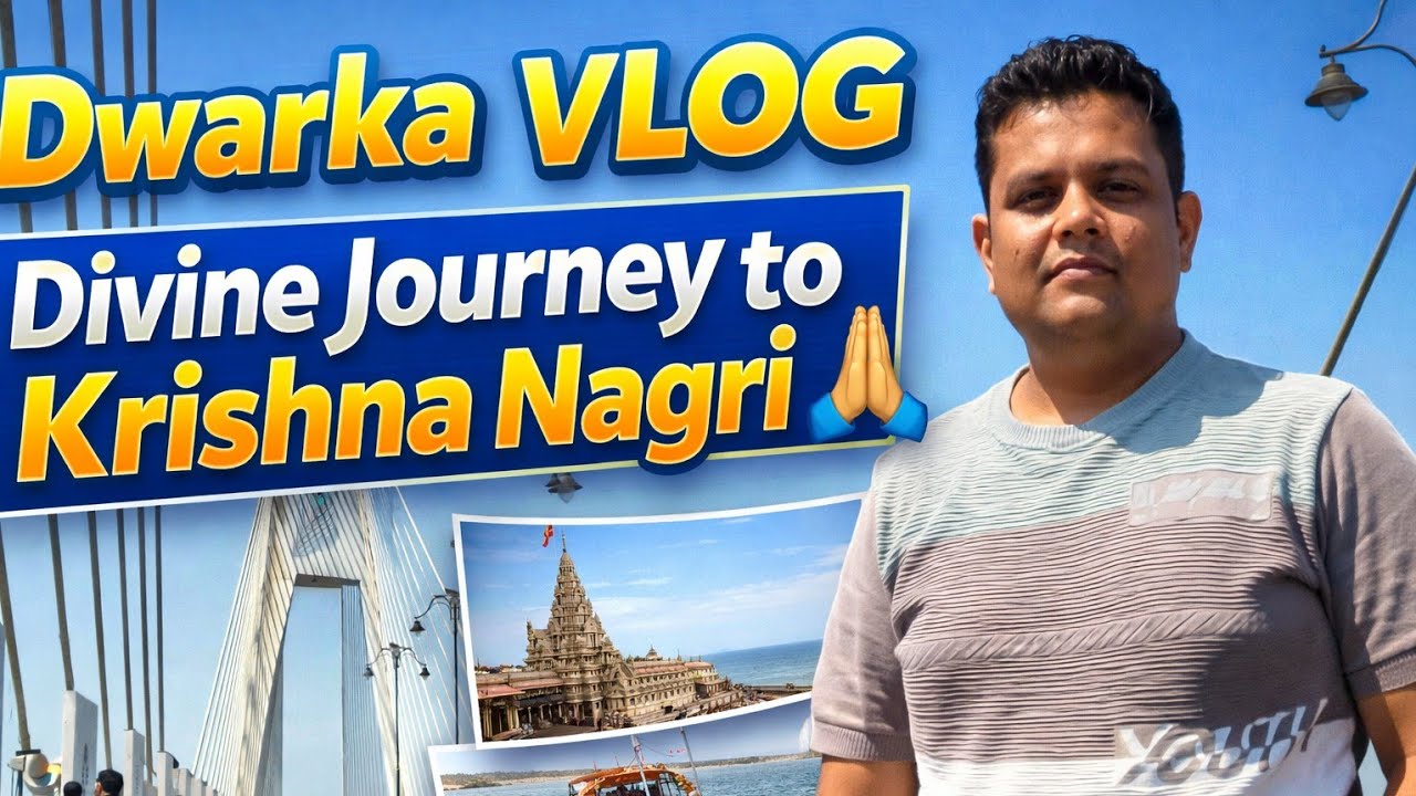 Dwarka Travel Vlog | Must Visit Places in Krishna Nagri 🙏 #dwarka #vlog #krushna #betdwarka