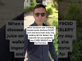Thyroid Disease and Celery Juice for Weight Loss? Regular... #Shorts #pcos.thyroid.weight.loss