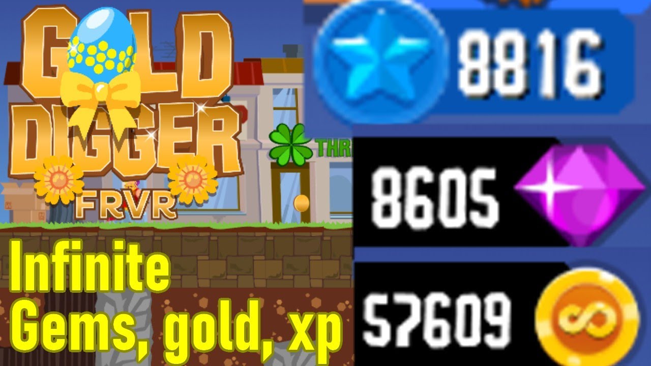 Gold Digger FRVR cheats, unlimited star, coin, diamond, gems, etc YouTube