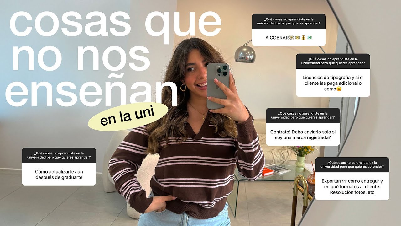 Cosas de DISEÑO que no nos enseñan en la UNIVERSIDAD (licencias, cómo cobrar, cómo exportar y más)