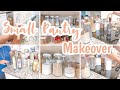 HOW TO ORGANIZE A SMALL PANTRY/SMALL PANTRY MAKEOVER/PANTRY ORGANIZATION