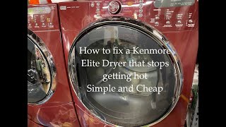 Kenmore Elite HE5 Gas Dryer Not Heating | FIXED