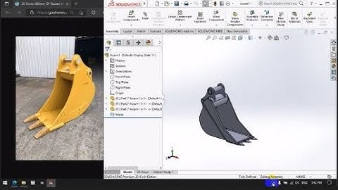 Design of Excavator in SolidWorks Part 1 of 5||SolidWorks 2016||@CADCAECFD