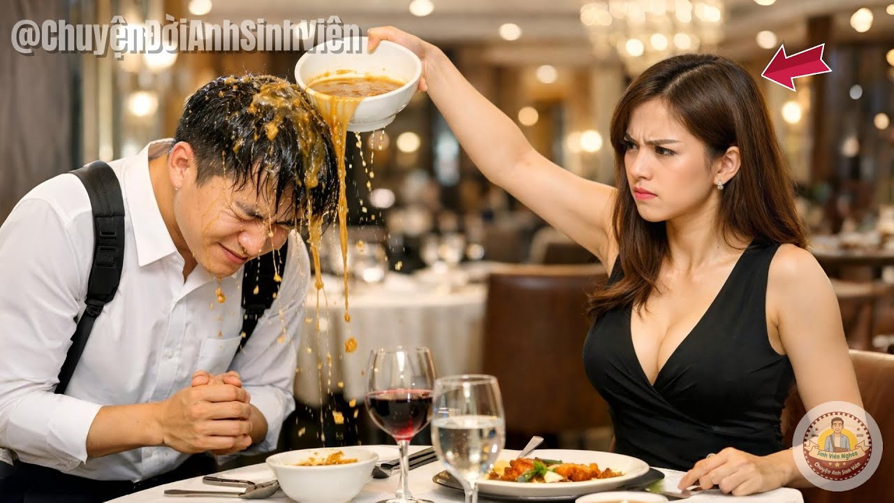 Đổ Đồ Ăn Lên Đầu Anh Sinh Viên Để Làm Nhục, Nữ Tỷ Phú Không Ngờ Phải Quỳ Xuống Cầu Xin Ngay Sau Đó