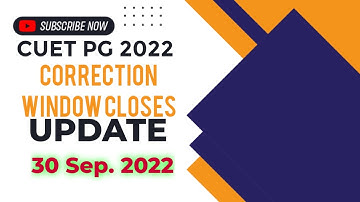 CUET PG 2022 CORRECTION WINDOW CLOSES UPDATE | CUET PG 2022 UPDATE | AURA NEWS INDIA