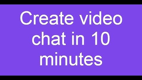Webrtc video chat tutorial