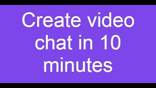 Webrtc video chat tutorial