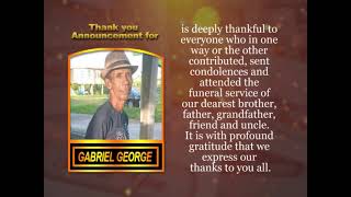 Gabriel George Thank You