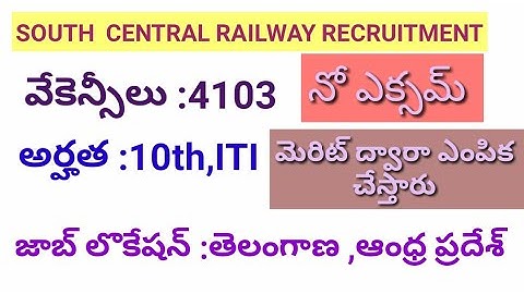 Railway jobs 2018/scr recruitment/railway-jobs in secunderabad /railway latest notificaton 2018