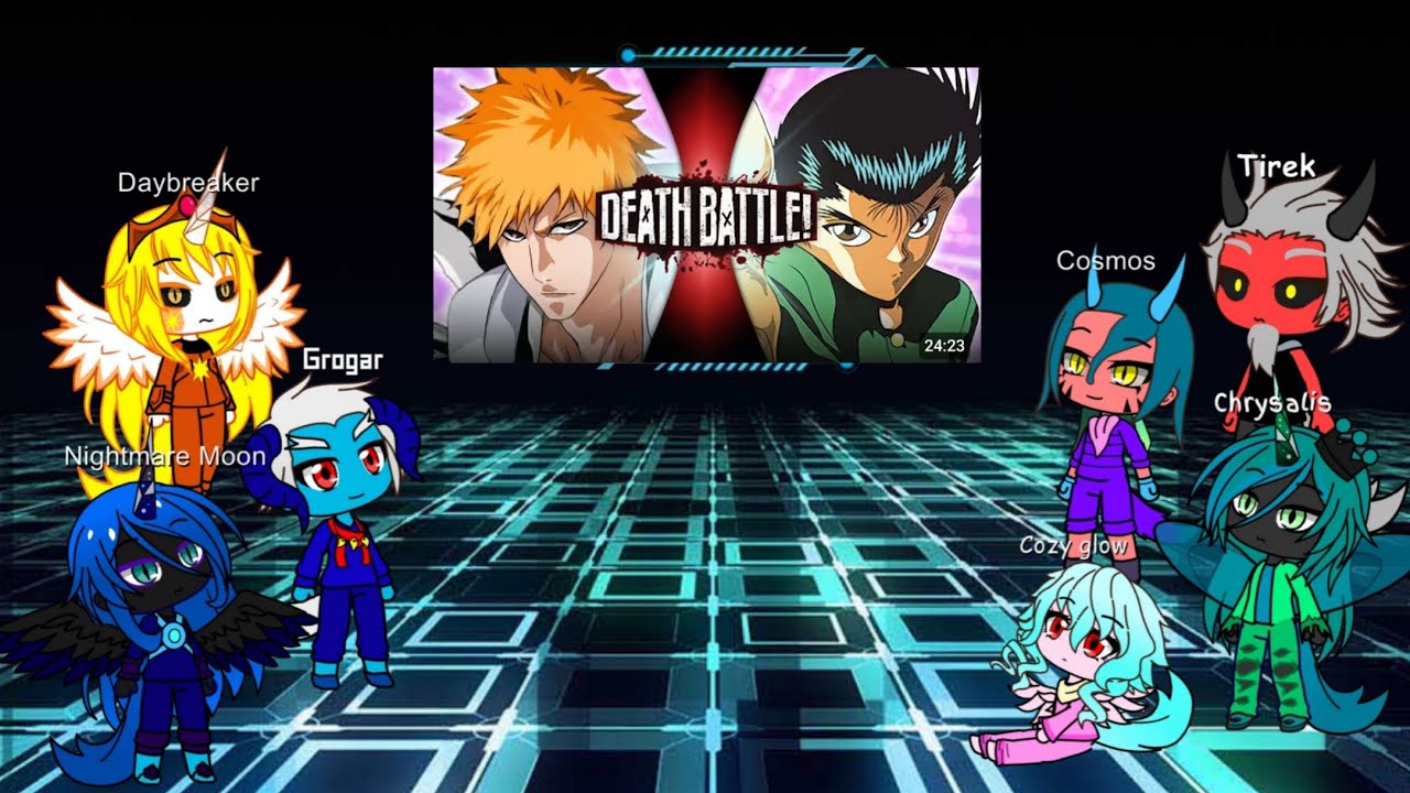Mlp villains react to Ichigo vs Yusuke (Death Battle).