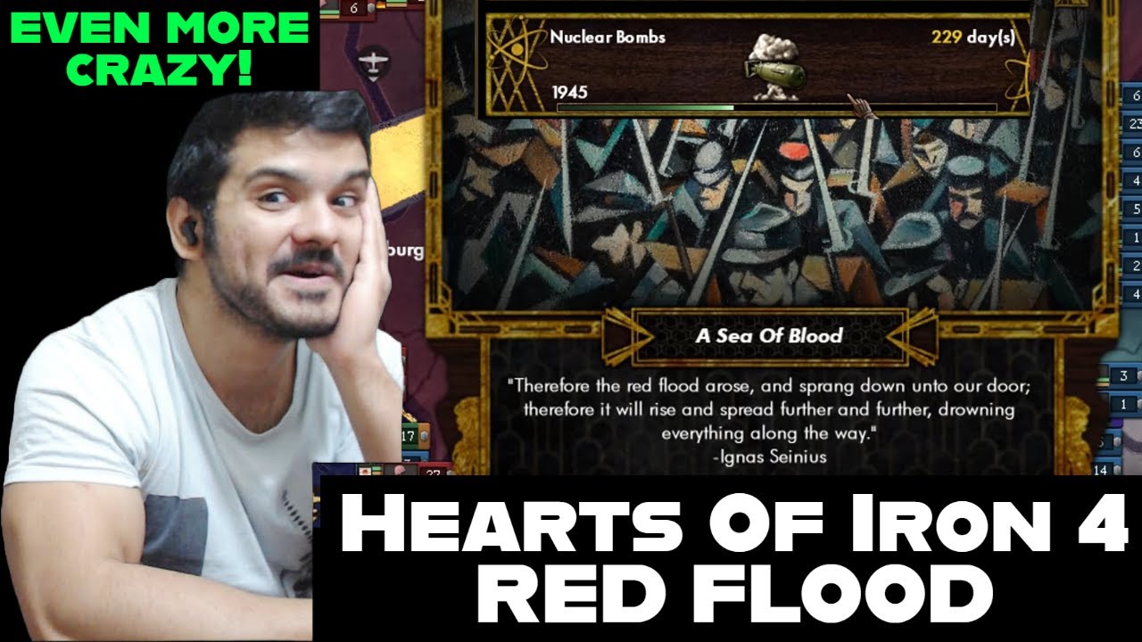 RED FLOOD! The Craziest Hearts Of Iron 4 Mod reaction