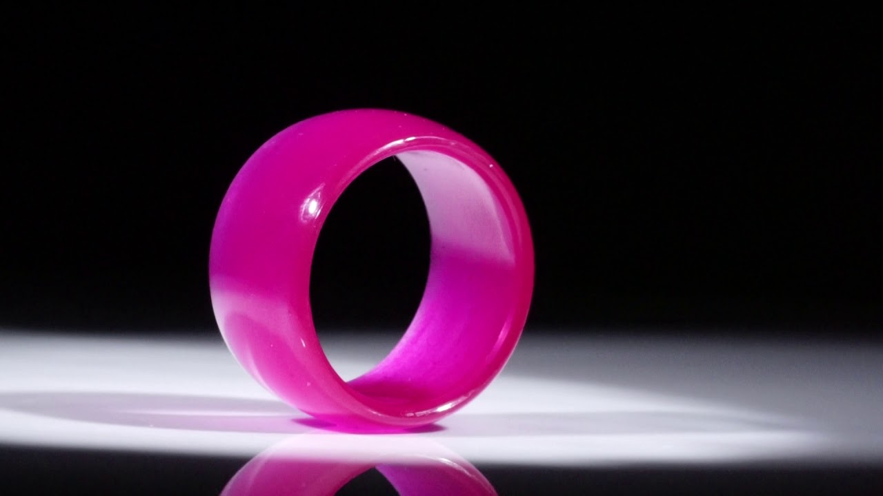 Glasfaserring Kobaltviolett, innen und aussen bombiert