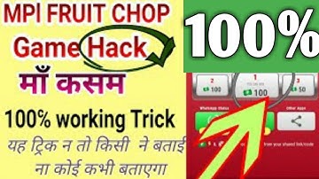 MPL Fruit Chop Game Trick | MPL Fruit chop game unlimited trick | Mpl Fruit chop game live trick