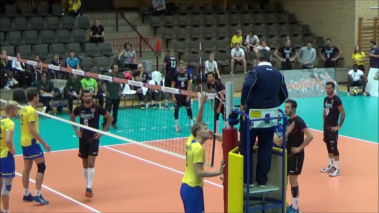 Yellow Card In Volleyball Referee shows Yellow Card in the match