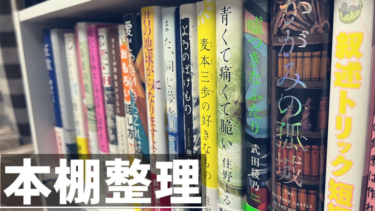 【本棚整理】小説だけで本棚をぎちぎちにしたい。