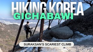Suraksans Scariest Climb Gichabawi  Korea Hiking Adventure U0026 Safety Tips