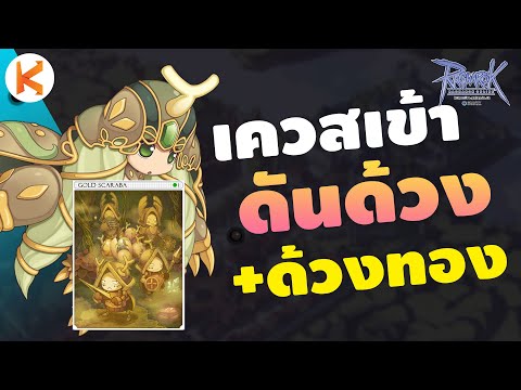 เควสเข้าดันด้วง + ด้วงทอง [เซิฟไทย] หา Gold Scaraba Card ใครอยากทำป้าย 130 ต้องทำ | Ragnarok Gravity