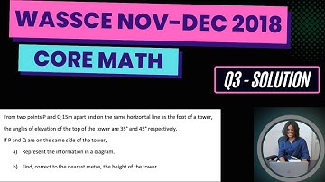 WASSCE 2018 Nov-Dec Core Math Solved Theory Q3