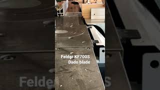 Felder KF700S dodo blade #felder #feldergroup #woodworking #tablesaw #slidingtablesaw