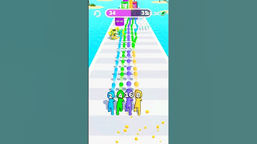 Merge grab level 34 to 35 number game 😏😎 #mergegrabber #gaming #minecraft