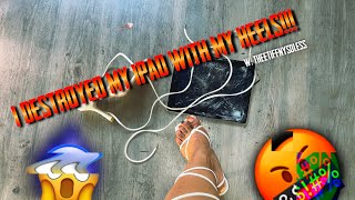 Spoiled Brat Crushes Ipad In Heels Asmr W Theetiffnysoless