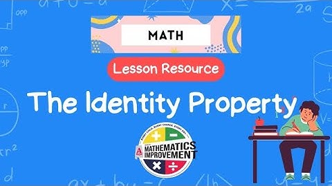 The Identity Property of Multiplication