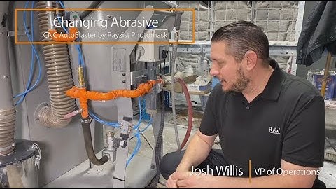 Changing Abrasive on CNC AutoBlaster