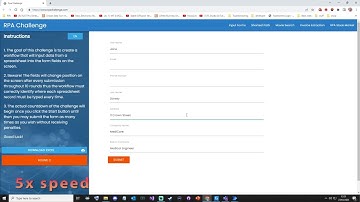 RPA challenge with Power Automate (just run, no explanation)