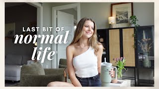 VLOG: the last lil bit of normal life (hosting a dinner party, + lots of errands)
