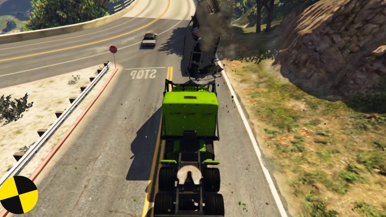 GTA 5 CRAZY WEDGE TRUCK CRASHES COMPILATION DESTRUCTION CAR CRASHES GTA ...