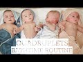 QUADRUPLETS BATH TIME ROUTINE! (THEY LOVE IT!) | TFYV #76