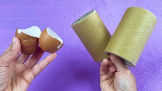 Look What I Made With Egg Shells and Toilet Paper Rolls! Recycle.