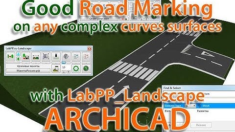 Road marking on ARCHICAD