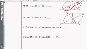 6-2 and 6-3 Properties of Parallelograms