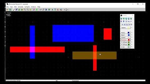 Microwind VLSI Tutorial Introduction Icons and Basic 2