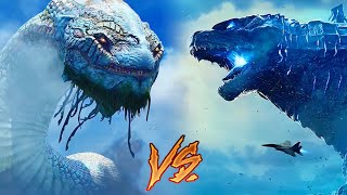Godzilla VS World Serpent (Jormungandr) | Kim Kazanır? GOD OF WAR & MONSTERVERSE